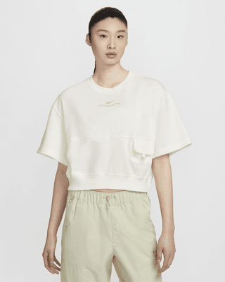 Nike Sportswear Women's French Terry Short-Sleeve Cropped